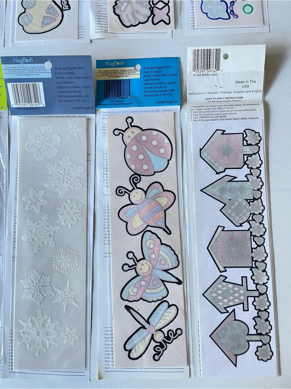 NEW Lot of 10 Vintage Early 2000s Iron-Ons Y2K SEI Basics Crafting Sewing Kid